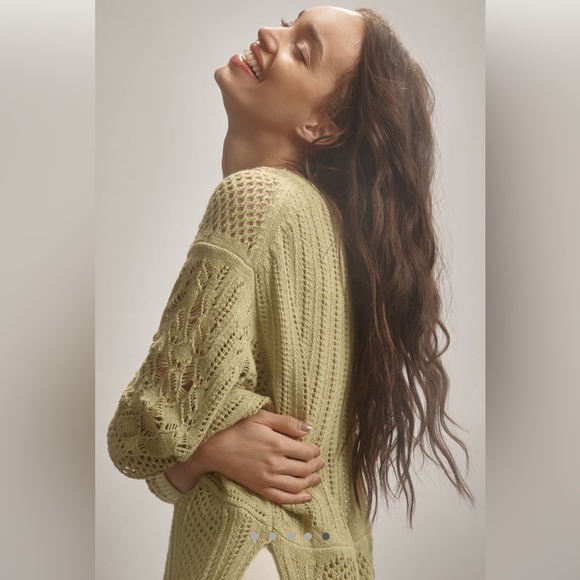 By Anthropologie Mesh Split
Longline Sweater - Picture 3 of 5